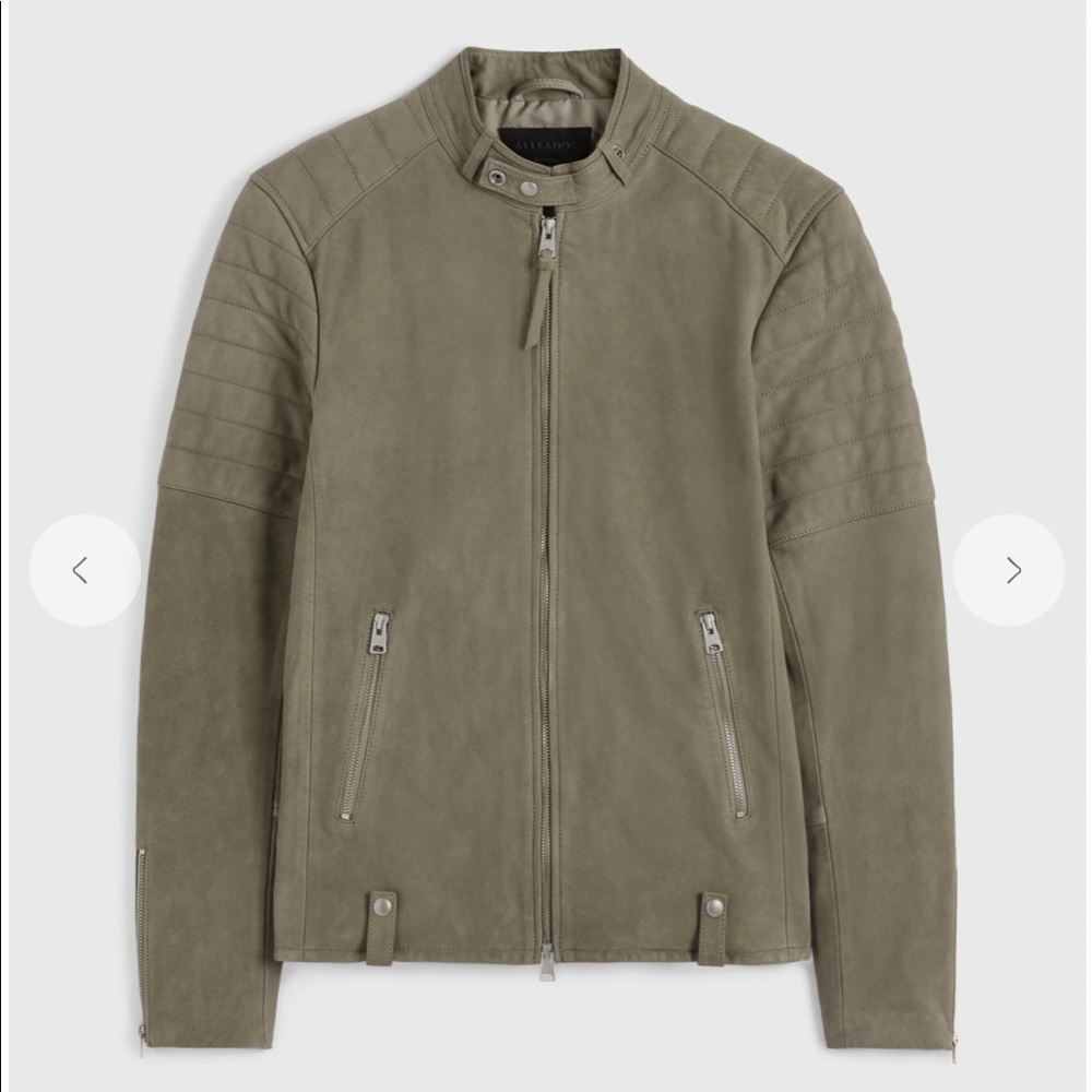 All saints eton suede jacket